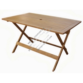 Rec Folding Table 80x125Cm